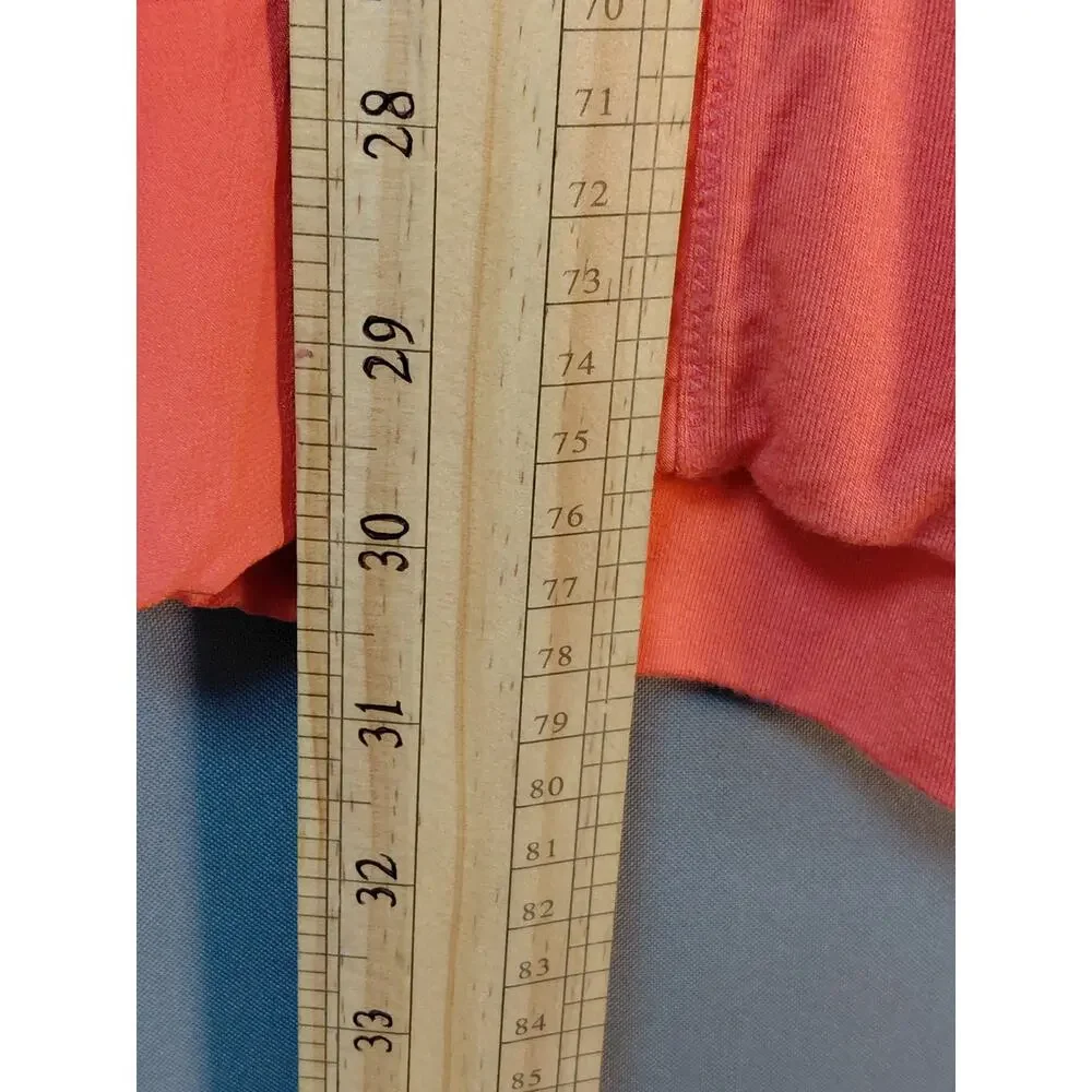 bebe Viscose Blend Orange Bodycon Short Dress Women Size XS